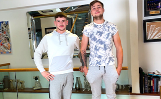 Straight Lads Dom & Jack Wank & Suck Each Other's Big Hard Uncut Cocks!