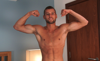 Athletic Straight Young Pup Rufus Fitzroy back to Pump His Hole for 1st Time, Cums Twice!