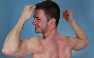 Bonus Video of Briley's Photo Shoot - Young & Muscular Straight Stud Showing off His Big Uncut Cock!
