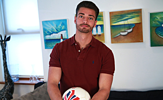 Bonus Video of James's Photo Shoot - Tall & Ripped Footballer Cums Loads!