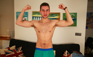 Bonus Video of Jasper Hale's Photo Shoot - Young Hairy Straight Lad Shows his Uncut Cock & Hairy Hole