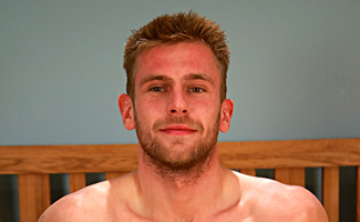 Bonus Video of Jenson Shaw's Photo Shoot - Toned Young Boxer Shows off his Big Uncut Cock!