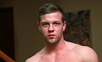 Bonus Video of Joey's Photo Shoot - Straight Boxer Shows Us His Muscles and Big Uncut Cock!
