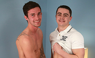Bonus Video of Logan and Sam's Photo Shoot - Logan Fucked by Straight Lad Sam!
