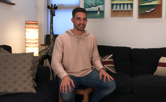 Bonus Video of Lucas Brookes' Photo Shoot - Straight Athletic Footballer Shows his Hole!