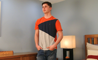Bonus Video of Ryan's Photo Shoot - Athletic Straight Surfer's Big Uncut Cock gets its 1st Manhandling!