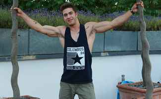 Bonus Video of Scott's Photo Shoot - Confident Straight Scott Shows off his Hard Body & Cock!