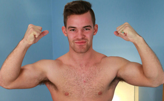 Bonus Video of Travis' Photo Shoot where This Hairy Lad Plays with a few Dildos!
