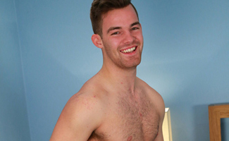 Bonus Video of Travis' Photo Shoot where This Hairy Lad Plays with a few Dildos!