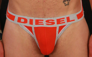Cheeky Hairy Lad Zack Shows off his Tattooed Body and Uncut Cock and Cums all over Himself!