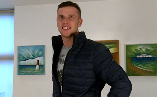 Hairy Straight Boxer Jonas Wanks his Big Uncut Cock and Shoots Loads of Cum!
