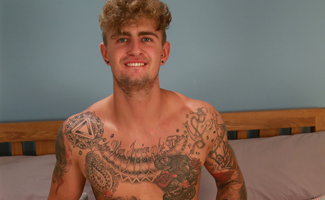 Horny Straight Hunk Danny uses a Dildo for 1st Time and Cums Loads!