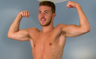 Hung Footballer George Shows his Ripped Body, Huge Cock & Shoots a Mile!