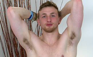 Hunky Straight Personal Trainer Sam Shows Off His Uncut Cock and Hole
