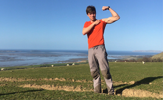 Muscular & Adventurous Climber Wanks his Uncut Cock Whilst Walking in the Welsh Mountains!