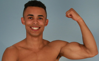 Muscular and Ripped Young Pup Casey Show us his Large Erect Uncut Cock & Shoots Loads!