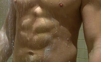 Muscular Blonde Hunk Harry Shows off his Body & Rock Solid Uncut Cock!