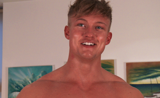 Muscular Young Rugby Player Albie Shows Us His Throbbing Uncut Erection!
