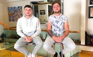 Straight Lads Dom & Jack Wank & Suck Each Other's Big Hard Uncut Cocks!