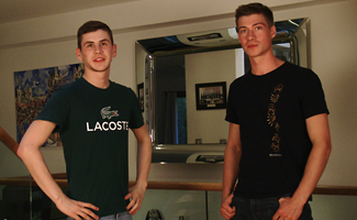 Straight Lads Henry Kane and Dominic Suck Each Other's Big Uncut Cocks!