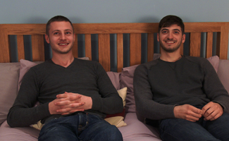 Straight Mates Luca and Bailey Wank Off Each Other's Rock Hard Uncut Cocks!