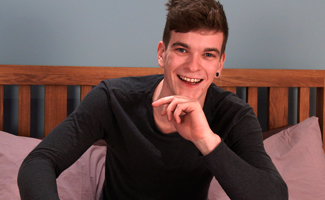 Straight Pup Caspar gets his First Man Wank & Cums a Nice Big Load Without Touching his Cock all Shoot!