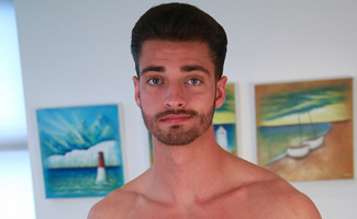 Straight Ripped Footballer James Wanks his Huge Uncut Cock and Cums on his Chest and Abs!