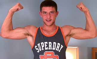 Straight Welsh Lad Dean Can't Wait to Show Off His Ab Slapping Erection!