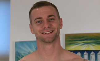 Straight Young Athlete Thomas Shows us his Muscles & Rock Hard Uncut Cock & Shoots Big!