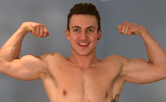 Straight Young Athlete Travis Shows us his Hairy Body & Rock Hard Uncut Cock!