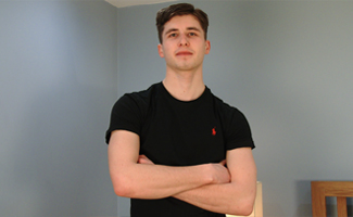 Straight Young Athletic Ryan's 1st Ever Man Wank & Shoots a Big Load of Jizz!