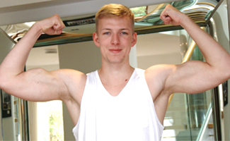 Straight Young Christian Wanks his Massive 9 Inch Uncut Cock & Squirts a Load of Cum!