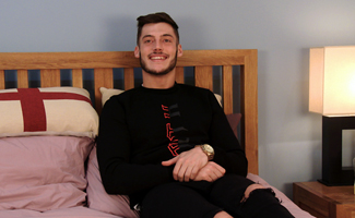 Straight Young Footballer & Stripper Will Fletcher Shows his Lean Body & Big Uncut Cock & Fires Big!