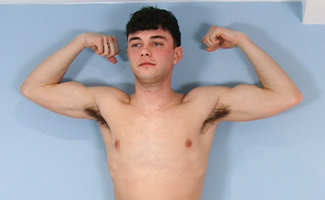Straight Young Footballer Wanks his Rock Hard Uncut Cock & Shoots a Nice Load!