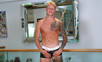Straight Young Jake Returns to Show off his Ripped Body & Huge Uncut Cock & Squirts Everywhere!