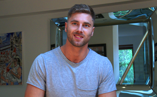 Straight Young Rugby Hunk Tom Shows us his Hairy Body & Big Uncut Cock!