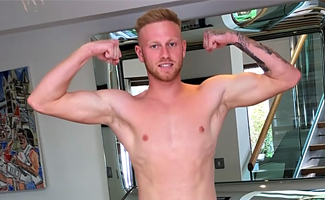 Straight Young Stud Ethan gets his 1st Manhandling & his Massive Uncut Cock Squirts Loads!