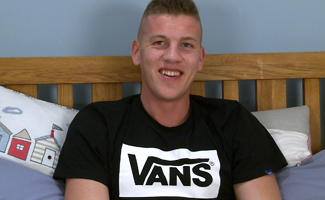 Super Horny Ash Wanks His 8-inch Cock Hard and Fast and Cums Loads!