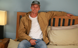 Tall and Toned Young Straight Lad Barclay Shows off his Long & Thick Uncut Cock!