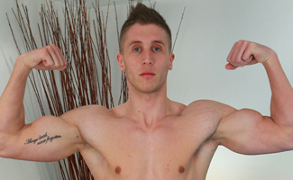 Tall and Ultra Lean Young Bodybuilder James - Hairless, Uncut Ultra Hard & Cums Huge!