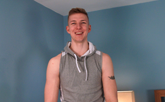 Tall Straight Lad Christian Strips Off and Reveals his Massive Uncut Cock!