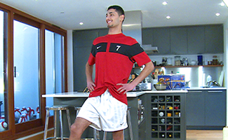 Video of Photo Shoot - Straight Footballer Ronaldo -  Justin's the 1st Guy to suck his Cock & Kiss!