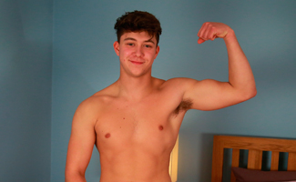 Young and Laid Back Straight Pup Jon Shows us Big Uncut Cock