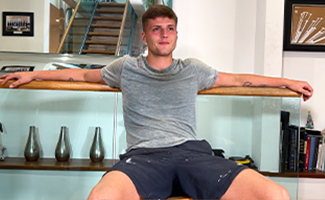 Young Fit Hunk Breaks the Site’s Record & Wanks His Hard Uncut Cock & Cums Six Times in a Row!