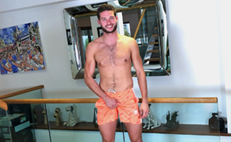 Young Hairy Straight Bailey Shows off his Hot Body & Wanks his Uncut Cock & Shoots his Load!