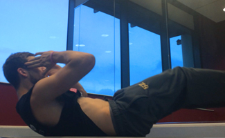 Young & Horny Lad Joel has a Risky Wank at the Gym & Cums in the Changing Rooms!