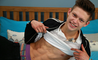 Young Lad Ryan Shows Off His Cock and Hole and Cums Bucket Loads!