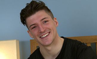 Young Rugby Player Jasper Shows Off His Muscled Body, Thick Uncut Cock and Massive Cumshot!