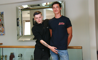 Young Slim Toned Lads Oscar & Tyler  Wank & Suck Each Other's Long Thick Uncut Cocks!
