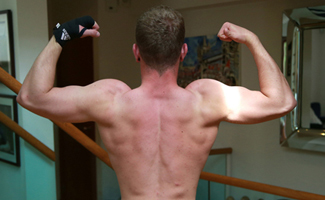 Young Straight Boxer Joey Shows us his Hefty Uncut Erection & Fingers his Hole!